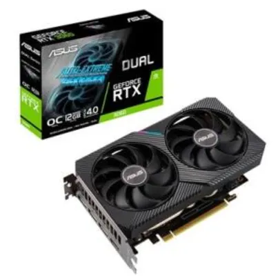 ASUS NVIDIA GeForce RTX 3060, 15 Gbps, 12GB GDDR6, Ray Tracing, DLSS - DUAL-RTX3060-O12G