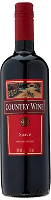 (R$15,47/Levando 2) Country Wine Vinho Tinto Suave - Vinícola Aurora - 750Ml