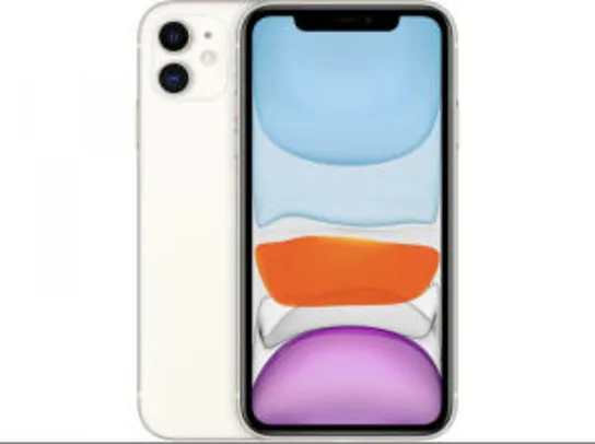 iPhone 11 128gb / branco, amarelo e vermelho | R$4.463