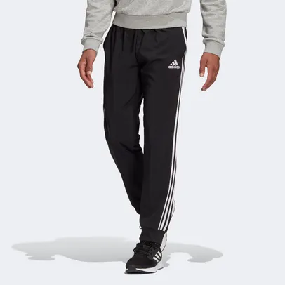 Calça Adidas 3 Listras Barra Masculina (Tam.P)