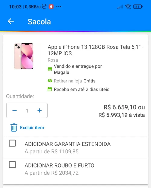 Imagen na descrição da promoção