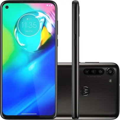 Smartphone Motorola Moto G8 Power 64GB 4G Wi-Fi Tela 6.4'' Dual Chip 4GB ram Câmera Tripla + Selfie 16MP - Preto Titanium