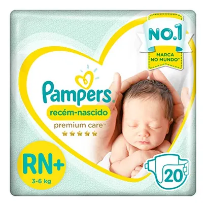 Fralda Pampers Premium Care RN+ - 20 fraldas