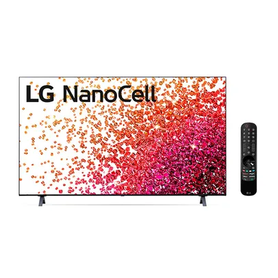 Smart TV LG 55'' 4K NanoCell 55NANO75 3x HDMI 2.0 Inteligência Artificial ThinQAI Smart Magic 2021