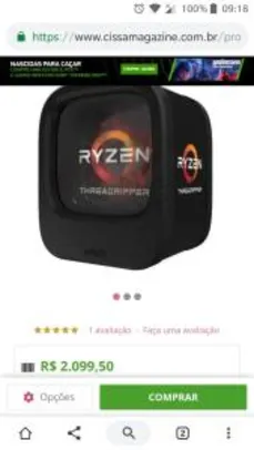 Processador AMD Ryzen Threadripper 1920X 3.5 GHz Cache 38MB por R$ 2100