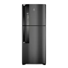 Geladeira Electrolux Top Freezer Frost Free Efficient Black Inox Look com Tecnologia Autosense IF55B 