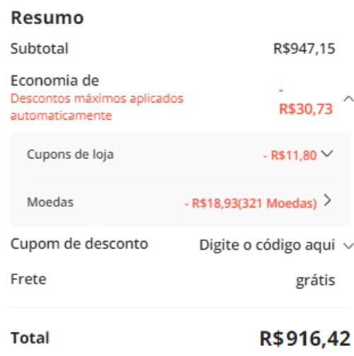 Imagem na descrição da promoção