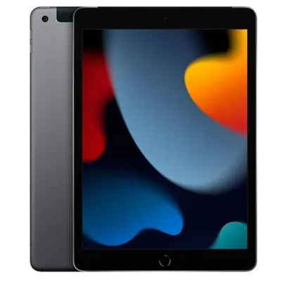 Foto do produto iPad Apple (9° Geração) A13 Bionic ( 10,2", Wi-Fi+Cellular, 64GB) Cinza-espacial