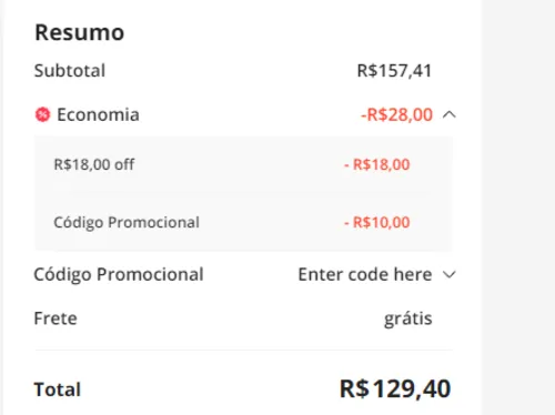 Imagem na descrição da promoção