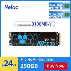 SSD NVME 1TB Netac Leitura 3100 Escrita 2100