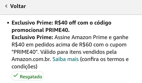 Imagem na descrição da promoção