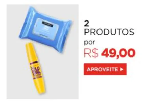2 produtos de beleza por R$49