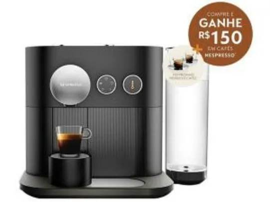 Cafeteira Expresso 19 Bar Nespresso Expert - Combo Expert Black + Aero3 Preta | R$912