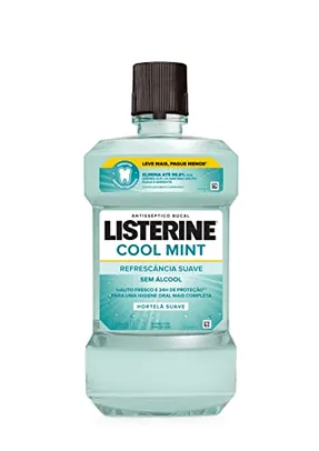 (Rec) Antisséptico Bucal Listerine Cool Mint Refrescância Suave Sem Álcool 1L