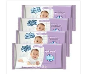 Kit 4 Pacotes de Toalhas umedecidas huggies baby wipes lavanda com 48 unidades cada por 11,99