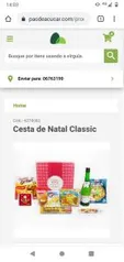 Cesta de Natal Classic Pão de Açúcar | R$5