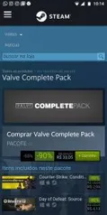 Valve Complete Pack com 90% de desconto