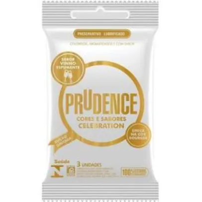 [Pacote com 3 und] Preservativo Celebration Espumante Prudence