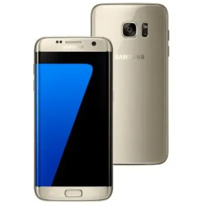 Samsung Galaxy S7 edge Dourado com 32GB, Tela 5.5", Android 6.0, 4G, Câmera 12MP e Processador Octa-Core