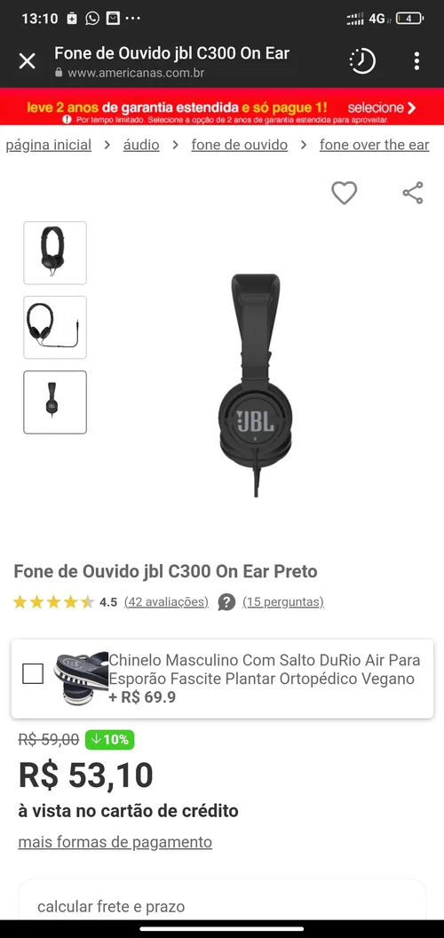 Imagem na descrição da promoção