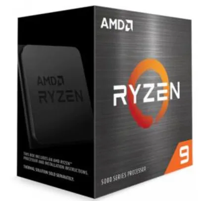 Processador AMD Ryzen 9 5900X 3.7GHz (4.8GHz Turbo), 12-Cores 24-Threads, AM4, Sem Cooler R$3999