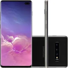 Samsung Galaxy S10+ 128GB Dual Chip Android 9.0 Tela 6.4” Octa-Core 4G Câmera Tripla Traseira 12MP + 12MP + 16MP - Preto