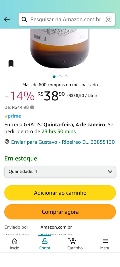 Imagem na descrição da promoção