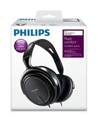 Walmart - Fone de Ouvido Philips SHP2000/10 Preto - Espuma Aveludada, Haste Flexíve