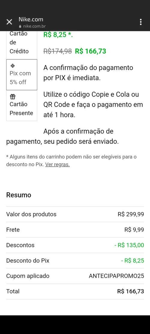 Imagem na descrição da promoção