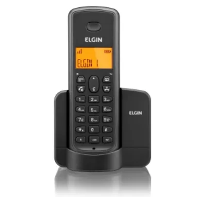 Telefone Sem Fio Elgin Tsf 8001 Dect 6.0 1.9 Ghz C/ Viva Voz E Identificador De Chamadas R$ 61,53
