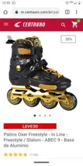 Patins Oxer Freestyle - In Line - Freestyle / Slalom - ABEC 9 - Base de Alumínio | R$245