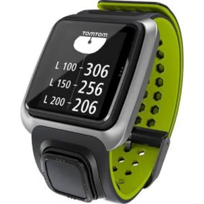 Relógio com GPS TomTom Golfer Cinza/Verde | R$700