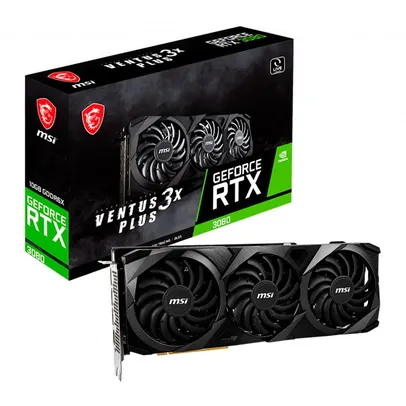 Placa de Video MSI GeForce RTX 3080 Ventus 3x Plus, LHR, 10GB, GDDR6X, 320-bit, 912-V389-263