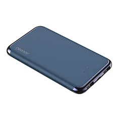 Carregador Portátil Universal 6.000mAh, 2 portas USB 2.1A, Led Indicador de bateria, Azul, PB6KMB,Geonav