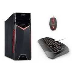 Computador Gamer Acer Intel Core i5-7400, 8GB, HD 1TB, GeForce GTX 1050Ti 4GB, DVD-RW, Windows 10 Home, Aspire GX - GX783-BR11 - R$3250