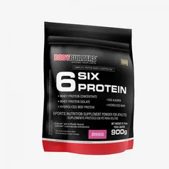 WHEY PROTEIN CONCENTRADO - 6 SIX PROTEIN 900G  – BODYBUILDERS SABOR: MORANGO