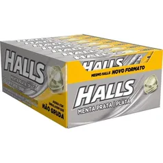 Drops Halls Prata 21un Mdlz Menta Prata