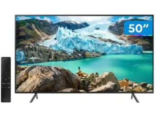 Smart Tv Led 50" Samsung 4K UHD Com Conversor Digital, WIFI Integrado - UN50RU7100GXZD | R$ 1.789