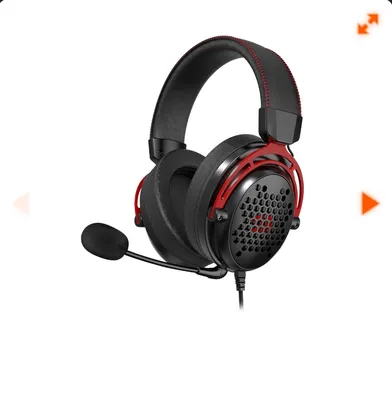 Headset Gamer Redragon Diomedes, USB+3.5mm, 7.1 Surround, Drivers De 53mm, Black, H388