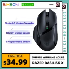 Mouse Razer Basilisk X HyperSpeed Bluetooth