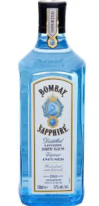 [2 unidades] Gin Bombay Sapphire London Dry 750 ml | R$75 cada