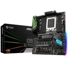 Placa-Mãe MSI p/ AMD TR4 ATX X399 SLI PLUS DDR4 - R$800