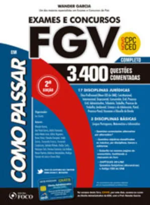 Livro Como Passar em Exames e Concursos FGV - R$47,70