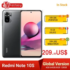 SMARTPHONE XIAOMI REDMI NOTE 10S | R$ 1039