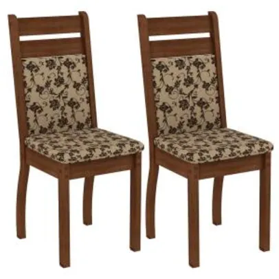 Kit com 2 Cadeiras Madesa Luna - 4237 R$189