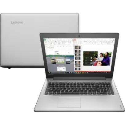Notebook Lenovo Ideapad 310 Intel Core 6 i7-6500u 8GB (2GB de Memória Dedicada) 1TB Tela LED 15" Windows 10 - Prata