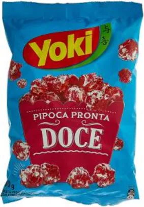[Prime] Pipoca Pronta Doce Yoki, 100g | R$3,46