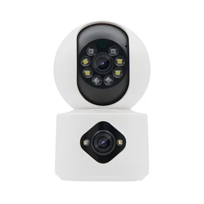 [No Brasil] Camera de Segurança WiFi para Casa, Camera Inteligente Sem Fio com Visão Dupla, Visão Noturna