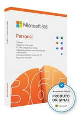 Microsoft Office 365 Personal + 1tb de armazenamento na nuvem