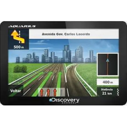 [Voltou Americanas] GPS Automotivo Aquarius Discovery Channel 4.3" Slim Touch Screen por R$ 85